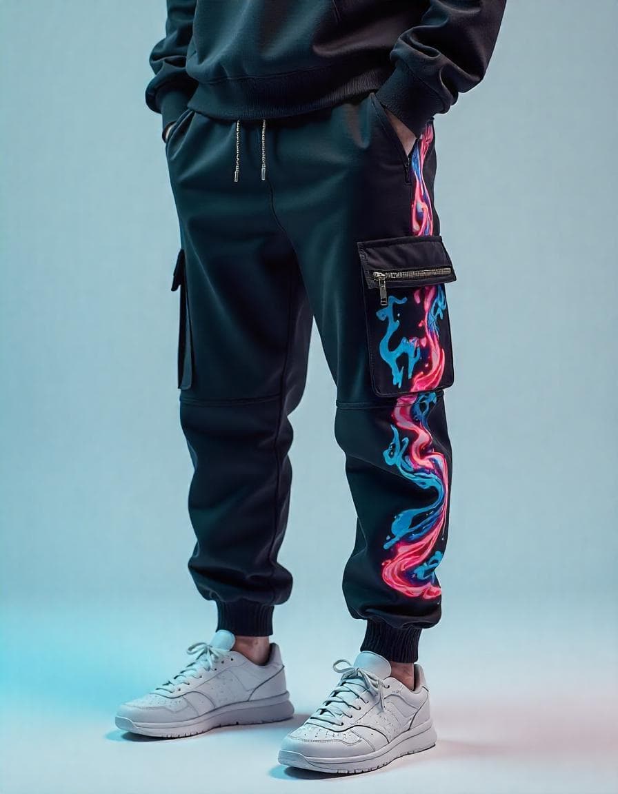 Woman in blue sportswear